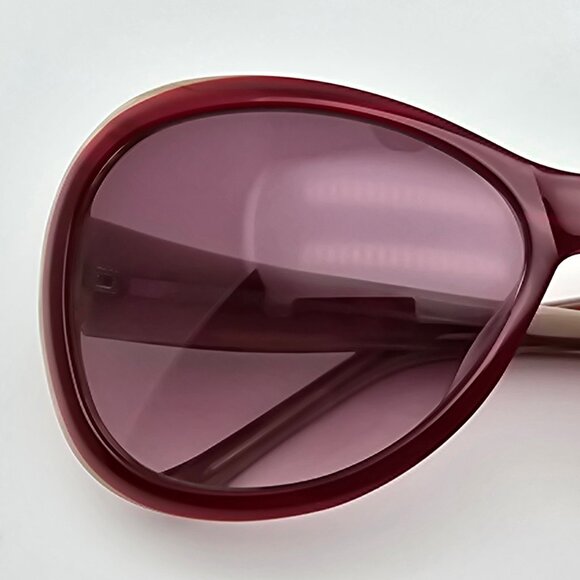 *SOLD* Judith Leiber JL1045B 06 Red Rhinestone Frame Red Gradient Len Sunglasses - Picture 13 of 15